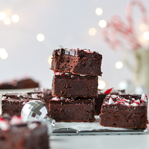 Stack of cosmic christmas brownies